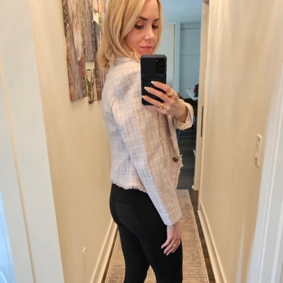 NWT ✨️ WHBM Purple Tweed Blazer - SIZE 8P - Picture 2 of 16